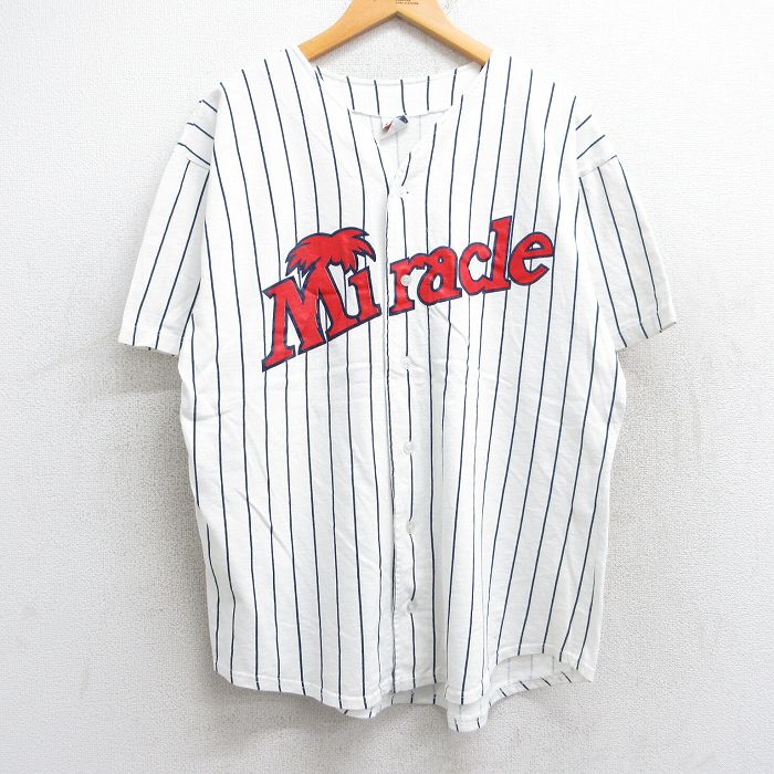 90年代 USA製 Van Ginkel&#39;s ベースボールシャツ ユニフォーム ホワイト (メンズ L) Q6202 楽天市場】□ MLB オフィシャル Majestic シカゴ ホワイト
