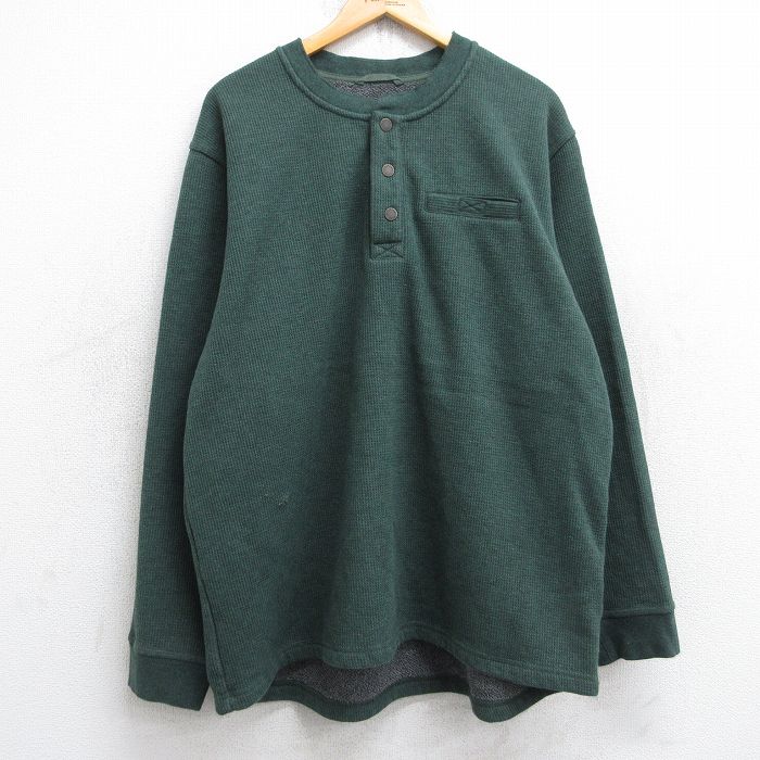 レア 無地スウェ 90s LL.Bean エルエルビーン スウェット 前V 1990s l.l.bean mixed Vneck nep knit USA製 エルエルビーン