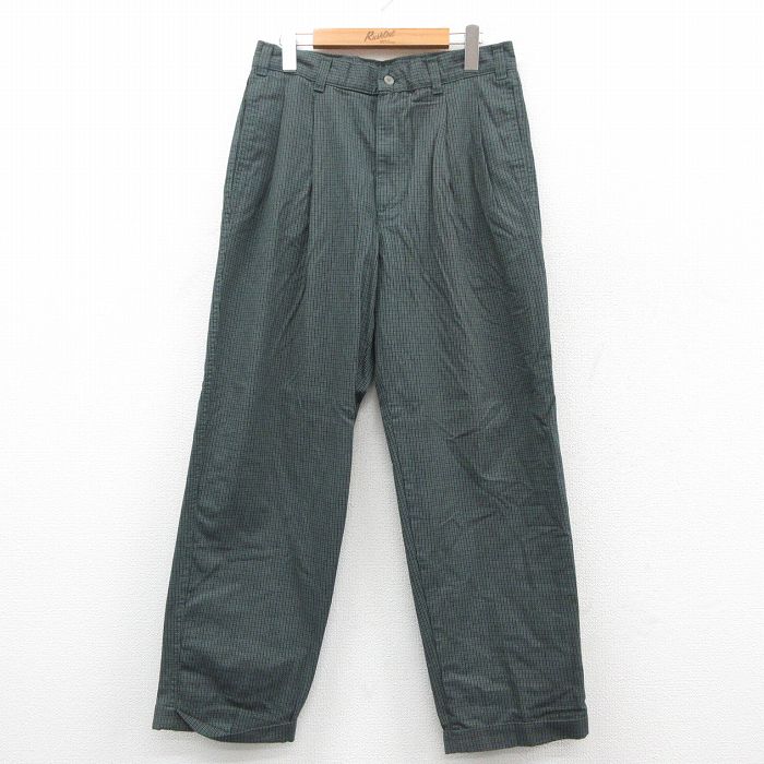 90s OLD GAP レーヨンスラックス ワイドパンツ ツータック 紺タグ 90s OLD GAP レーヨンスラックス ワイドパンツ ツータック 紺
