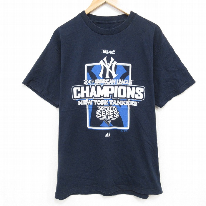 公式MLB メジャーリーグベースボール ニューヨーク・ヤンキース デニムシャツ 楽天市場】90s USA製 □ MLB オフィシャル Majestic ヤンキース