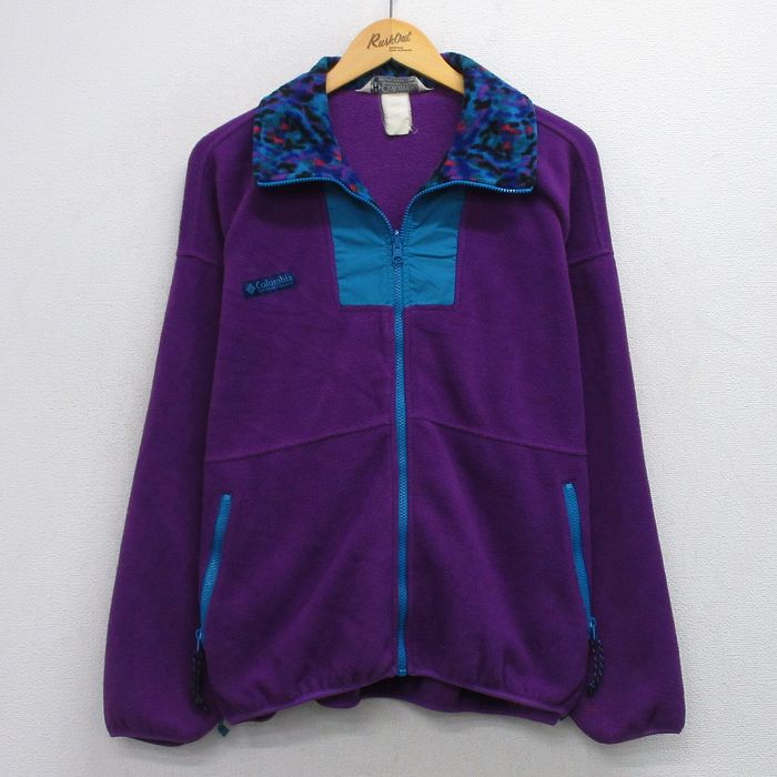 楽天市場】90's USA製 □ コロンビア ジップ ハイネック 総柄