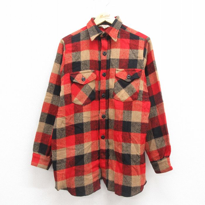 楽天市場】50s ☆ 無地 ループ留め オープンカラー 長袖 ウール シャツ