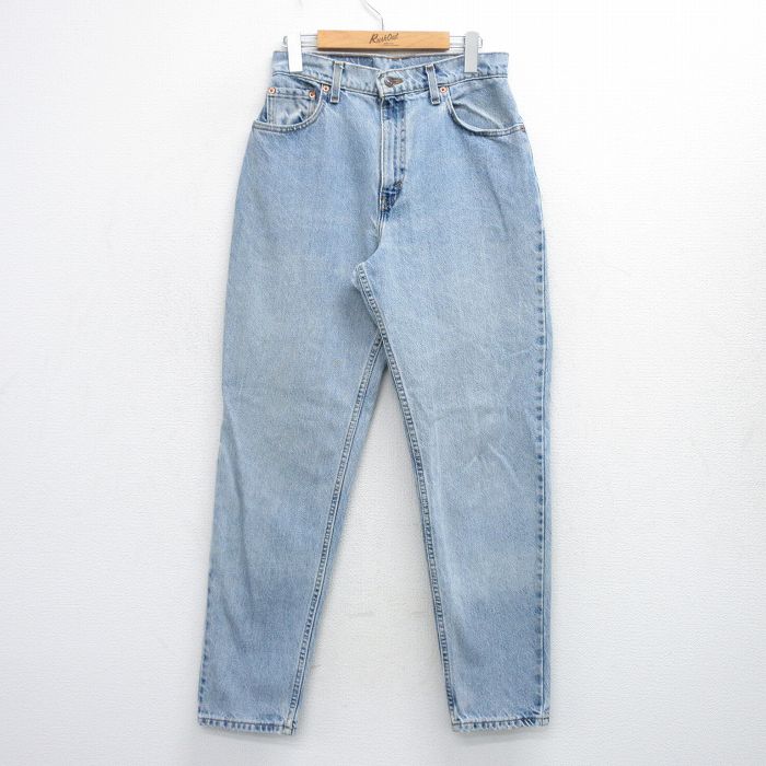 【中古】古着リーヴァイズジーンズ Levis 551 デニム レディース 90年月日 90s テーパード 綿織物 USA製 亜米利加製 薄紺 米国海軍 ジーンズ 中古 ボトムス ジーパン G食麺麭 ロングズボン下 | 春夏 春物 春服 夏物 夏服 半ズボン 心地好い レディース流行り物 今めかしい