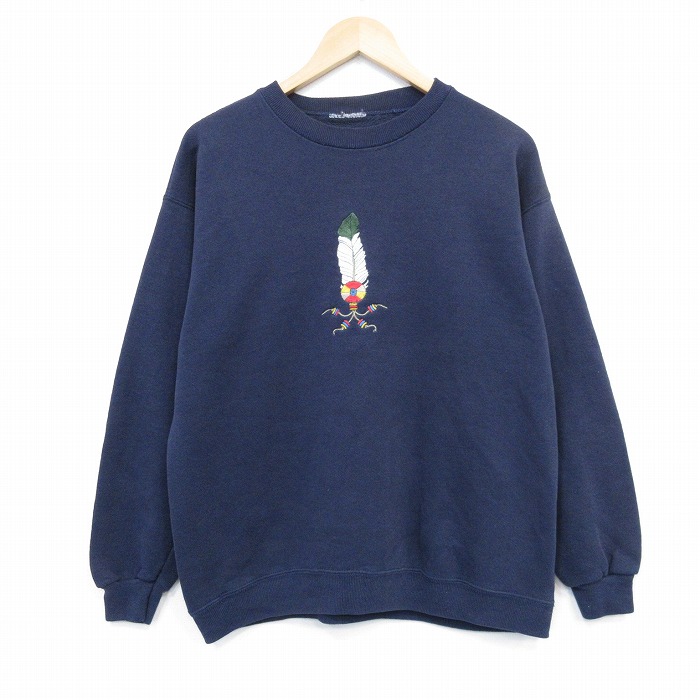 L★古着 長袖 スウェット メンズ 00年代 00s ディズニー DISNEY プルート クルーネック グレー 霜降り  24sep03 中古 スエット トレーナー トップス 古着通販 M☆古着 長袖 スウェット メンズ 00年代 00s エキスポ 2000