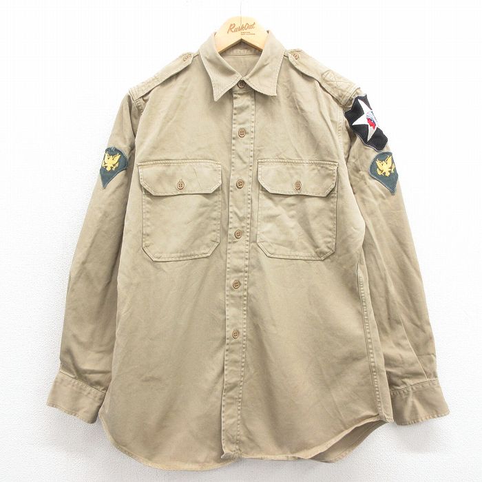 楽天市場】40's ☆ ミリタリー プルオーバー マチ 付き 長袖 ウール