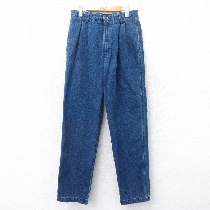【中古】古着 ドッカーズ ジーンズ メンズ 00年代 00s コットン 紺 ネイビー デニム 【spe】 W32 中古 ボトムス ジーパン Gパン ロングパンツ | 春夏 春物 春服 秋冬 秋物 秋服 長ズボン カジュアル メンズファッション ファッション おしゃれ