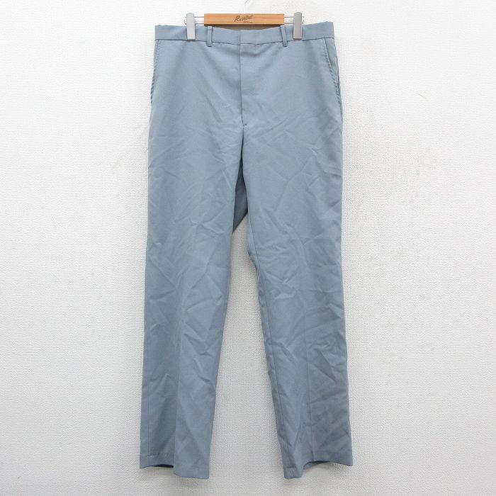 50s 60s ウール スラックス グレー 土管ストレート 60's 60s unknown ウールスラックス ネップ WALDES ZIP