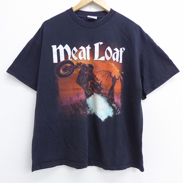 楽天市場 中古 古着 ビンテージ ヴィンテージ ロックtシャツ バンドtシャツ 00年代 00s ミートローフ コットン クルーネック 丸首 黒 ブラック Spe Xlサイズ 中古 メンズ 春夏 春物 春服 秋冬 秋物 秋服 メンズファッション ロンt カットソー ロンティー ロング