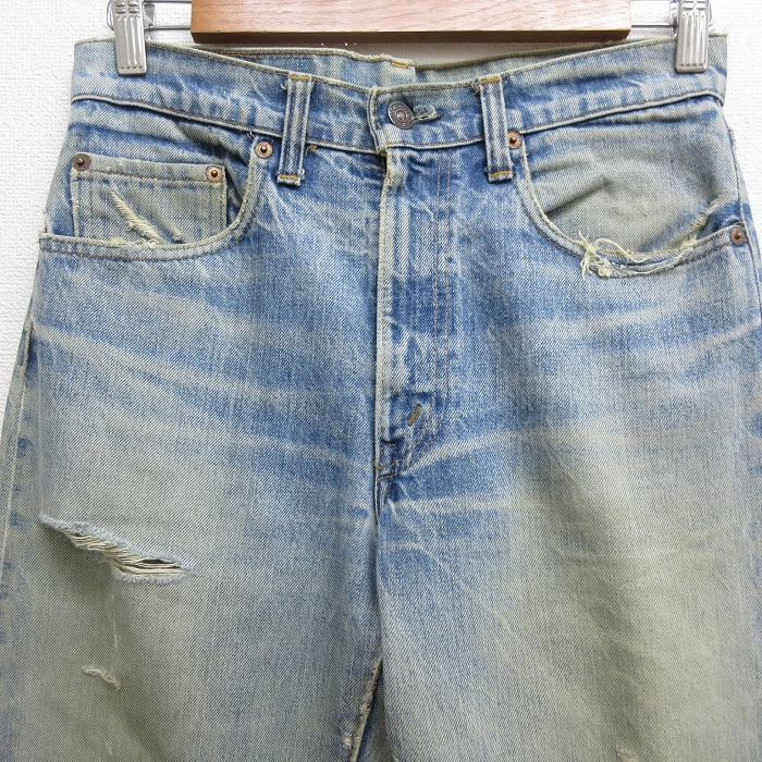 中古 古着 ビンテージ ヴィンテージ ジーンズ 70年代 70s リーバイス Levis 505 シングルステッチ Usa製 アメリカ製 タロン 紺 ネイビー デニム W30 中古 メンズ ボトムス ジーパン Gパン ロングパンツ 春夏 春物 春服 秋冬 秋物 秋服 長ズボン カジュアル