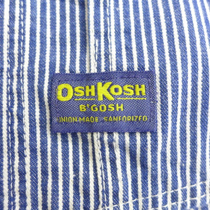 中古 古着 オシュコシュ Oshkosh ビンテージ ヴィンテージ オーバーオール メンズ 80年代 80s Usa製 アメリカ製 紺他 ネイビー ヒッコリー ストライプ W32 中古 ボトムス 春夏 春物 春服 秋冬 秋物 秋服 長ズボン カジュアル メンズファッション ファッション お