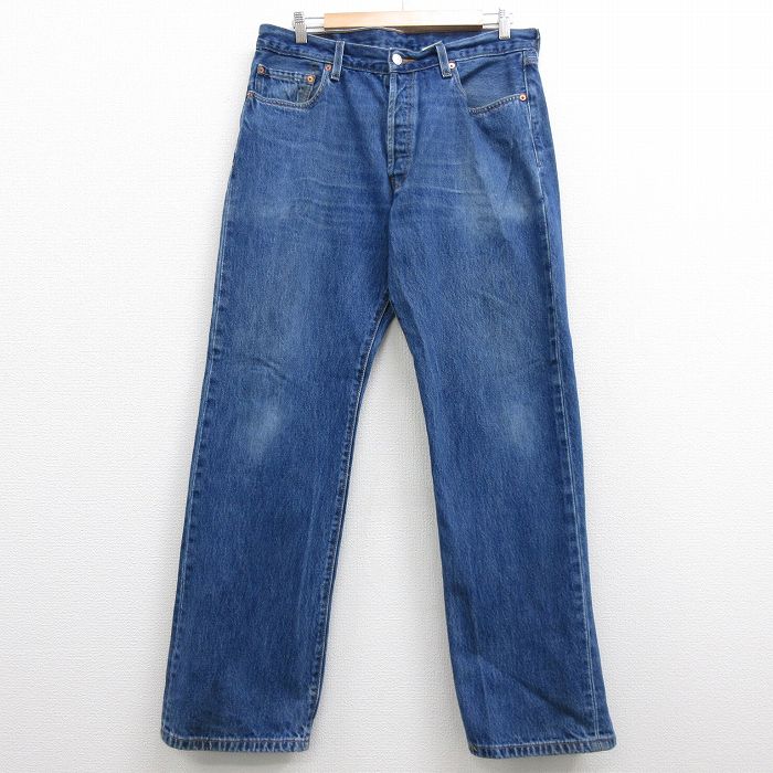 中古 古着 ジーンズ Levis リーバイス 501 メンズ コットン ヒゲ 紺 ネイビー デニム W36 中古 ボトムス ジーパン Gパン ロングパンツ 春夏 春物 春服 秋冬 秋物 秋服 長ズボン カジュアル メンズファッション ファッション おしゃれ Andapt Com