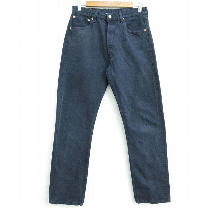 中古 古着 ジーンズ Levis リーバイス 501 メンズ 90年代 90s コットン Usa製 アメリカ製 黒 ブラック デニム W33 中古 ボトムス ジーパン Gパン ロングパンツ 春夏 春物 春服 秋冬 秋物 秋服 長ズボン カジュアル メンズファッション ファッション おしゃれ