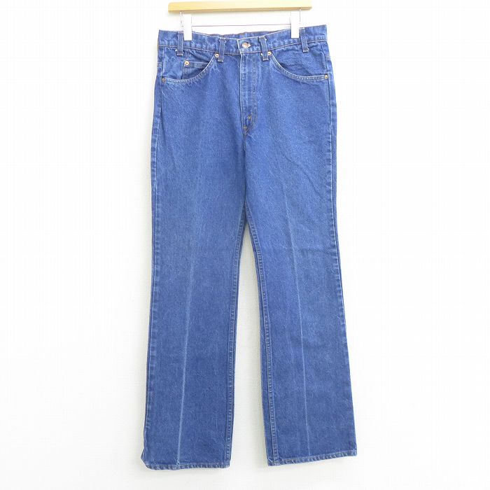 中古 古着 ジーンズ Levis リーバイス 517 メンズ 90年代 90s ブーツカット コットン Usa製 アメリカ製 紺 ネイビー デニム Spe W34 中古 ボトムス ジーパン Gパン ロングパンツ 春夏 春物 春服 秋冬 秋物 秋服 長ズボン カジュアル メンズファッション