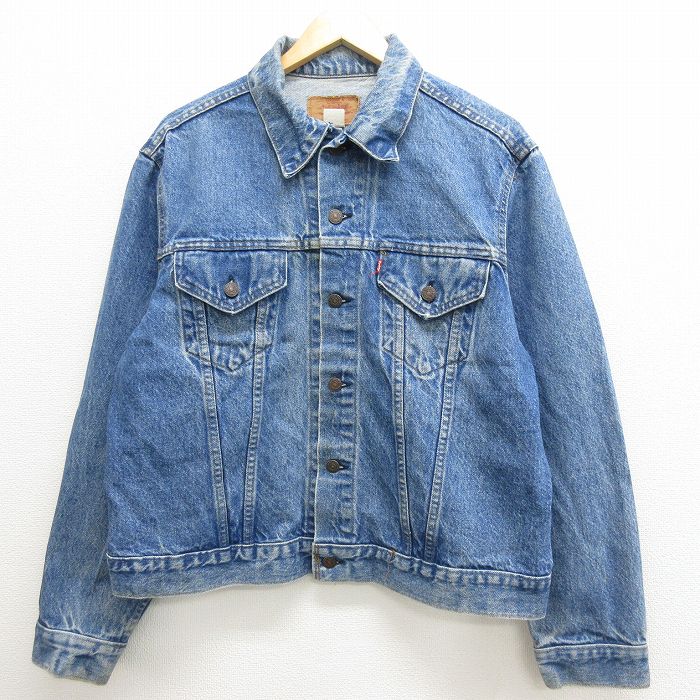 中古 古着 Levis リーバイス 長袖 ビンテージ ヴィンテージ ジージャン メンズ 70年代 70s コットン Usa製 アメリカ製 紺 ネイビー デニム Spe Xlサイズ 中古 アウター Gジャンジャケット 春夏 春物 春服 秋冬 秋物 秋服 カジュアル メンズファッション