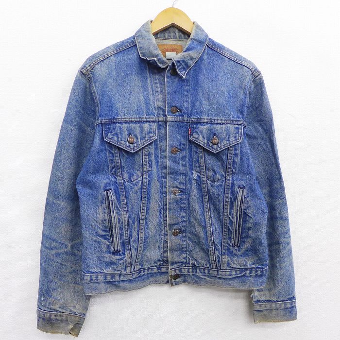 中古 古着 リーバイス Levis 長袖 ジージャン メンズ 80年代 80s コットン 紺 ネイビー デニム Mサイズ 中古 アウター Gジャンジャケット 春夏 春物 春服 秋冬 秋物 秋服 カジュアル メンズファッション ファッション おしゃれ カジュアルジャケット Bullpadel Cl