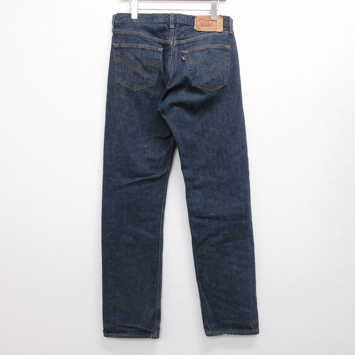 中古 古着 ジーンズ Levis リーバイス 501 メンズ コットン 濃紺 ネイビー デニム W33 中古 ボトムス ジーパン Gパン ロングパンツ 春夏 春物 春服 秋冬 秋物 秋服 長ズボン カジュアル メンズファッション ファッション おしゃれ Liceochiloe Cl