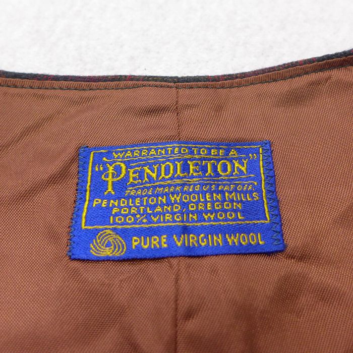 中古 古着 ペンドルトン Pendletonベスト メンズ 70年代 70s ウール Vネック 赤他 レッド タータン チェック Sサイズ 小さいサイズ 中古 アウター 秋冬 秋物 秋服 冬物 冬服 カジュアル メンズファッション ファッション おしゃれ カジュアルジャケット Mydrap Com