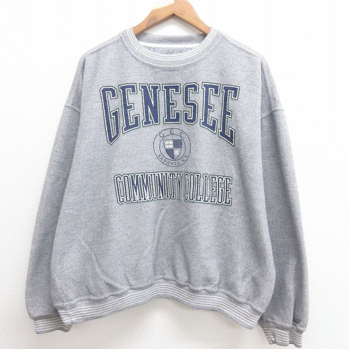 中古 古着 長袖スウェット メンズ 90年代 90s Genesee クルーネック 丸首 グレー 霜降り Spe Xlサイズ 中古 スエット トレーナー トップス 春夏 春物 春服 秋冬 秋物 秋服 メンズファッション カジュアル おしゃれ ファッション Punjabicab Com