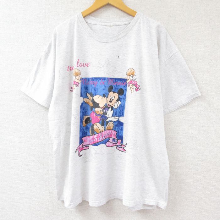 中古 古着 Mouse 半袖 ヴィンテージtシャツ ビンテージ メンズ ミニー Disney ディズニー 00年代 2l ミッキー ビッグシルエット Ll Mickey 00s 大きいサイズ