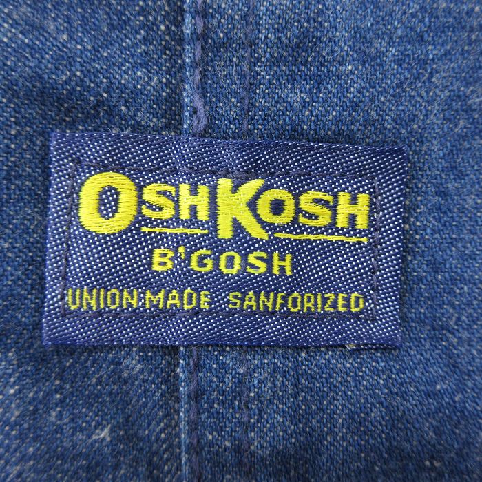 開店記念セール 古着 オシュコシュ Oshkosh ビンテージ ヴィンテージ オーバーオール メンズ 70年代 70s ユニオンメイド 大きいサイズ ゆったり オーバーサイズ Usa製 アメリカ製 紺 ネイビー デニム W42 中古 ボトムス 春夏 春物 春服 秋冬 秋物 秋服 長ズボン