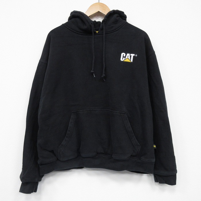 楽天市場】CAT キャット スウェット パーカー 企業ロゴ ブラック