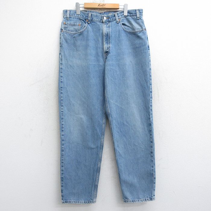 【中古】古着 リーバイス Levis 550 メンズ 00年代 00s ヒゲ テーパード コットン 紺 デニム【spe】 25nov20