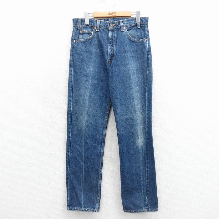 【中古】古着 ジーンズ Levis リーバイス 505 メンズ 90年代 90s コットン USA製 紺 デニム【spe】 25nov25