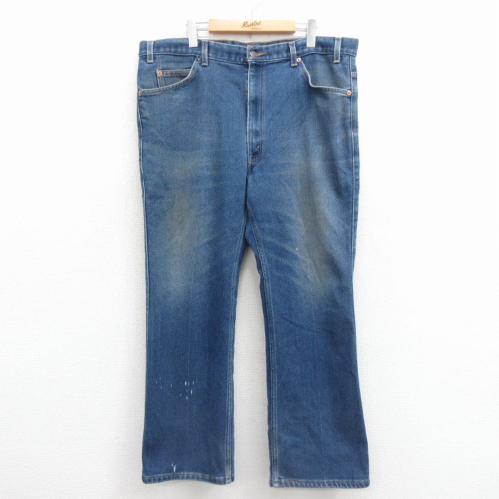 【中古】古着 ジーンズ Levis リーバイス 517 メンズ 00年代 00s ブーツカット 大きいサイズ 紺 デニム 25dec10