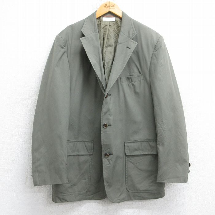【中古】古着 ブルックスブラザーズ 長袖 ブランド テーラード ジャケット メンズ 90年代 90s ロング丈 USA製 ベージュ系 26jan20