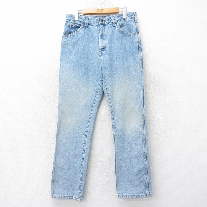【中古】古着 ディッキーズ ジーンズ メンズ 90年代 90s コットン 薄紺 デニム 26jan20