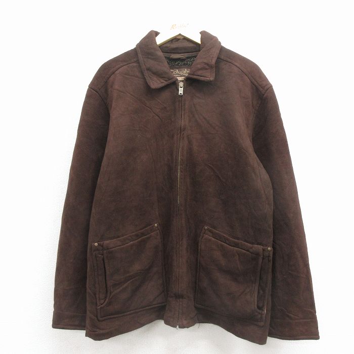 【中古】古着 コロンビア 長袖 ジャケット メンズ こげ茶 内側ボア 26jan22 6,856円