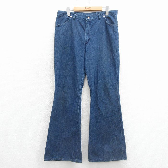 古着 ラングラー ジーンズ レディース 70年代 70s ベルボトム USA製 紺 デニム【spe】 26jan23 9,365円