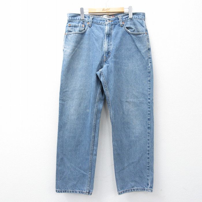 【中古】古着 ジーンズ Levis リーバイス 550 メンズ ヒゲ コットン 紺 デニム 26feb05