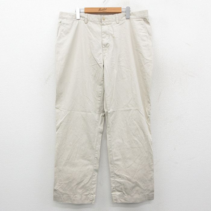 【中古】古着 ラルフローレン ブランド パンツ メンズ 90年代 90s SUFFIELD コットン ベージュ 26feb05