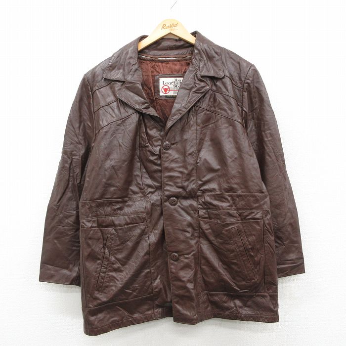 【中古】古着 シアーズ 長袖 レザー ジャケット メンズ 80年代 80s 茶【spe】 26feb13 10,860円