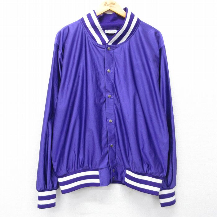 【中古】古着 長袖 ジャケット メンズ 90年代 90s 大きいサイズ USA製 紫 26mar06