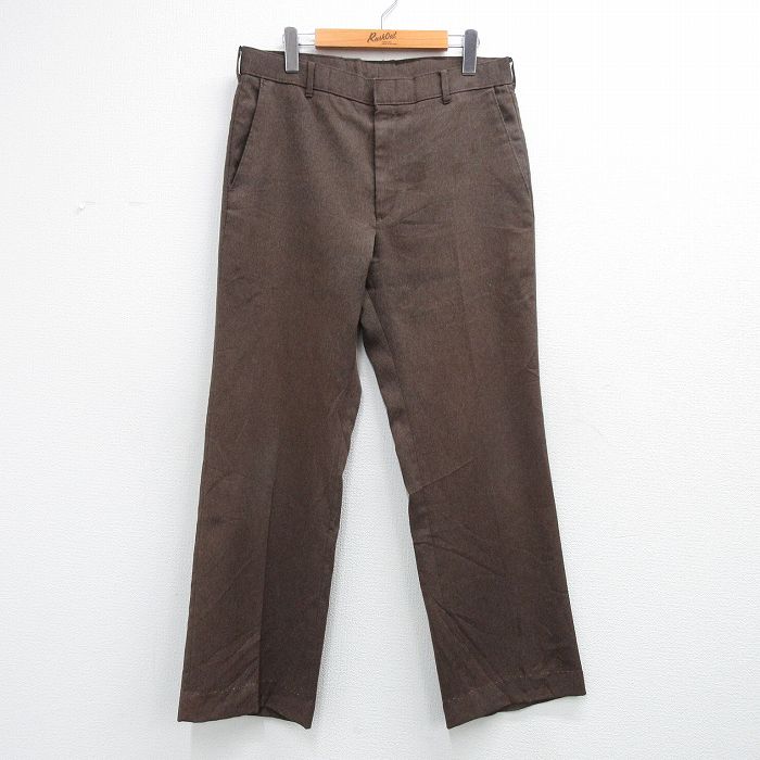 【中古】古着 リーバイス 80s スラックス メンズ 80年代 スタプレ 茶 Levis アメカジ ストリート カジュアル きれいめ ヴィンテージ レトロ オールド【spe】 26mar07