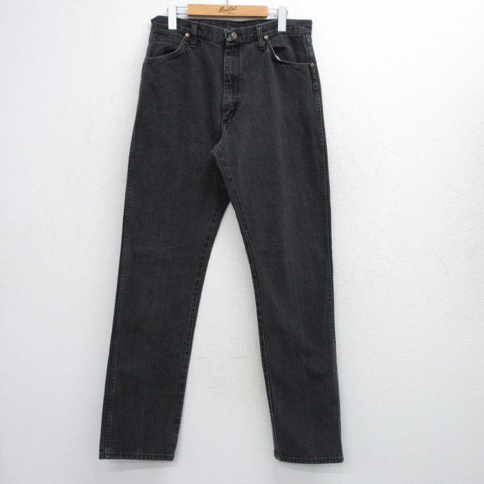 【中古】古着 ラングラー ジーンズ メンズ 90年代 90s USA製 黒 デニム【spe】 26mar18