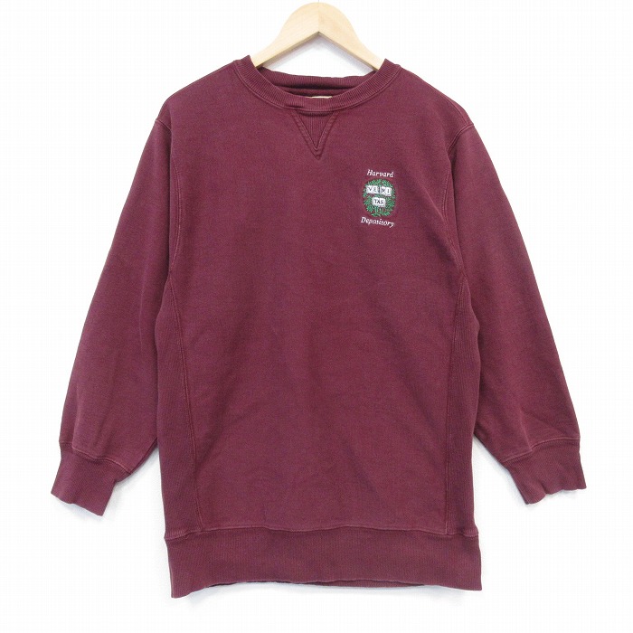 【中古】古着 Wear Guerd 汗水 調教師 メンズ ハー小鳥 リバースタイプ 労働者の一団のど首 エンジ色 アメカジ ヴィンテージ 表どおり 心地よい【spe】 26apr07
