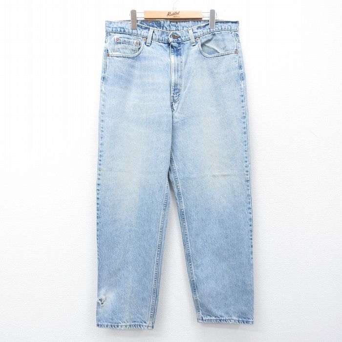 【中古】古着 デニム Levis リーヴァイズジーンズ 550 メンズ 90年月日 90s ヒゲ 綿織物 USA製 紺 ジーンズ【spe】 26apr28