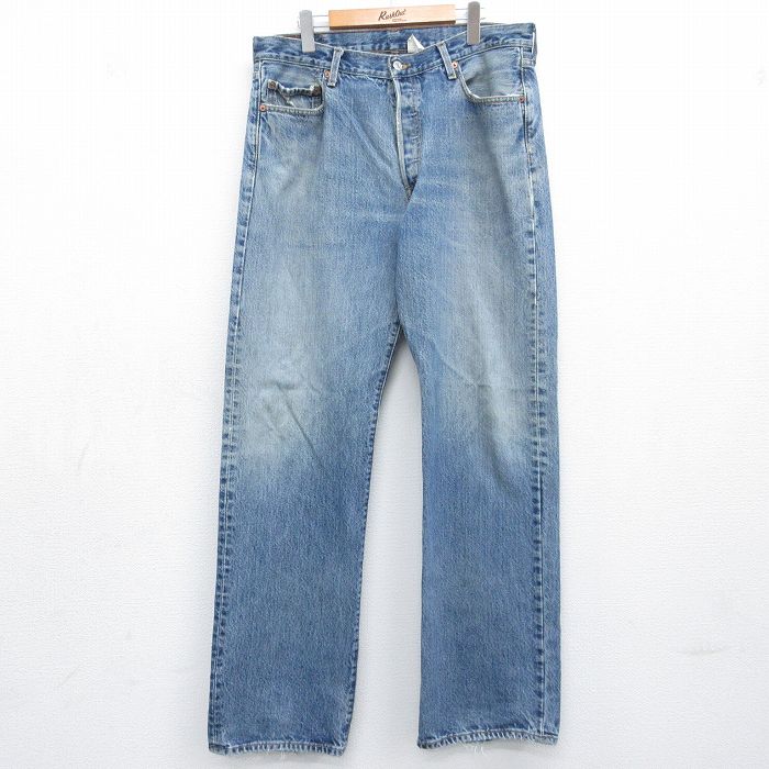 【中古】古着 デニム Levis リーヴァイズジーンズ 501 メンズ 00年月日 00s ヒゲ 綿織物 【spe】 26may14