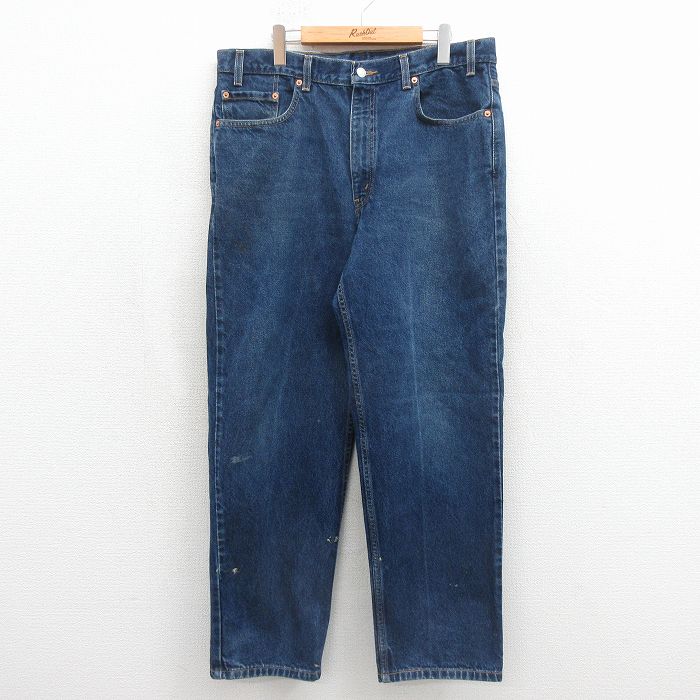 【中古】古着 デニム Levis リーヴァイズジーンズ 550 メンズ 00年月日 00s テーパード 綿織物 米国海軍 ジーンズ 26may15