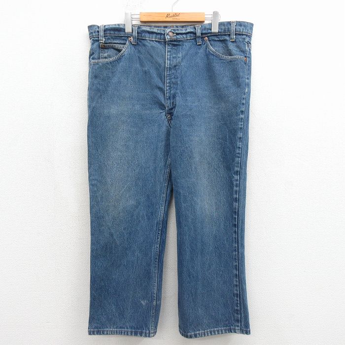 【中古】古着 デニム Levis リーヴァイズジーンズ 517 メンズ 80年月日 80s ブーツ取りすてる 馬鹿でかい大いさ 綿織物 USA製 米国海軍 ジーンズ【spe】 26may15
