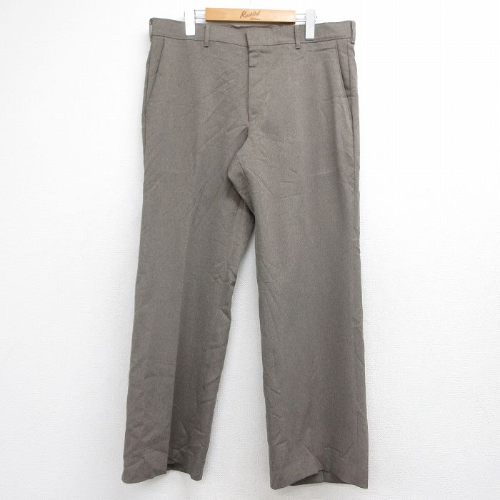 【中古】古着 リーバイス Levis アクション スラックス パンツ メンズ 80年代 80s スタプレ タロン ブラウン【spe】 26jun25｜古着屋RushOut