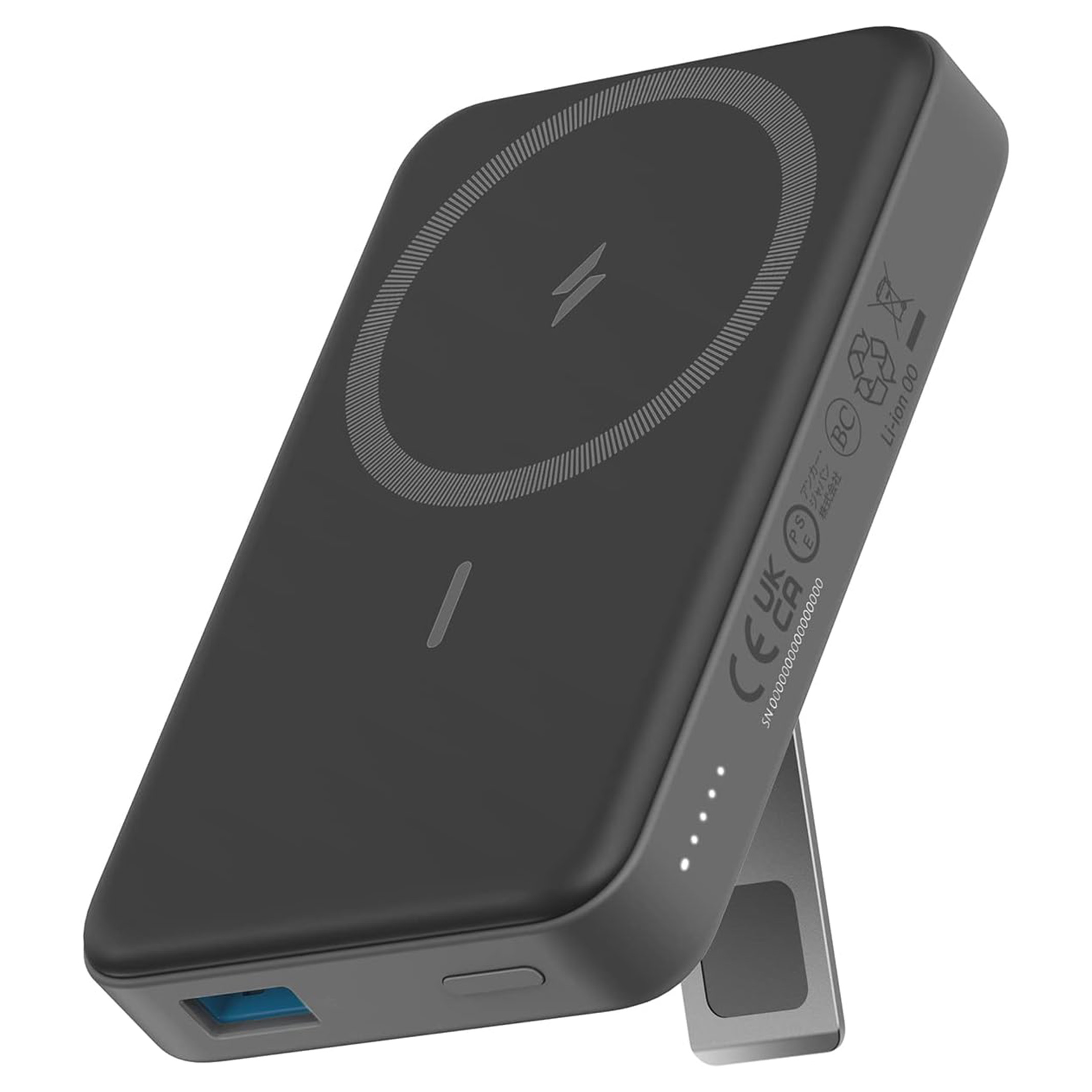 Anker 633 Magnetic Battery (MagGo) 10000mAh ブラック (モバイルバッテリー マグネット式 ワイヤレス充電対応 MagSafe対応)