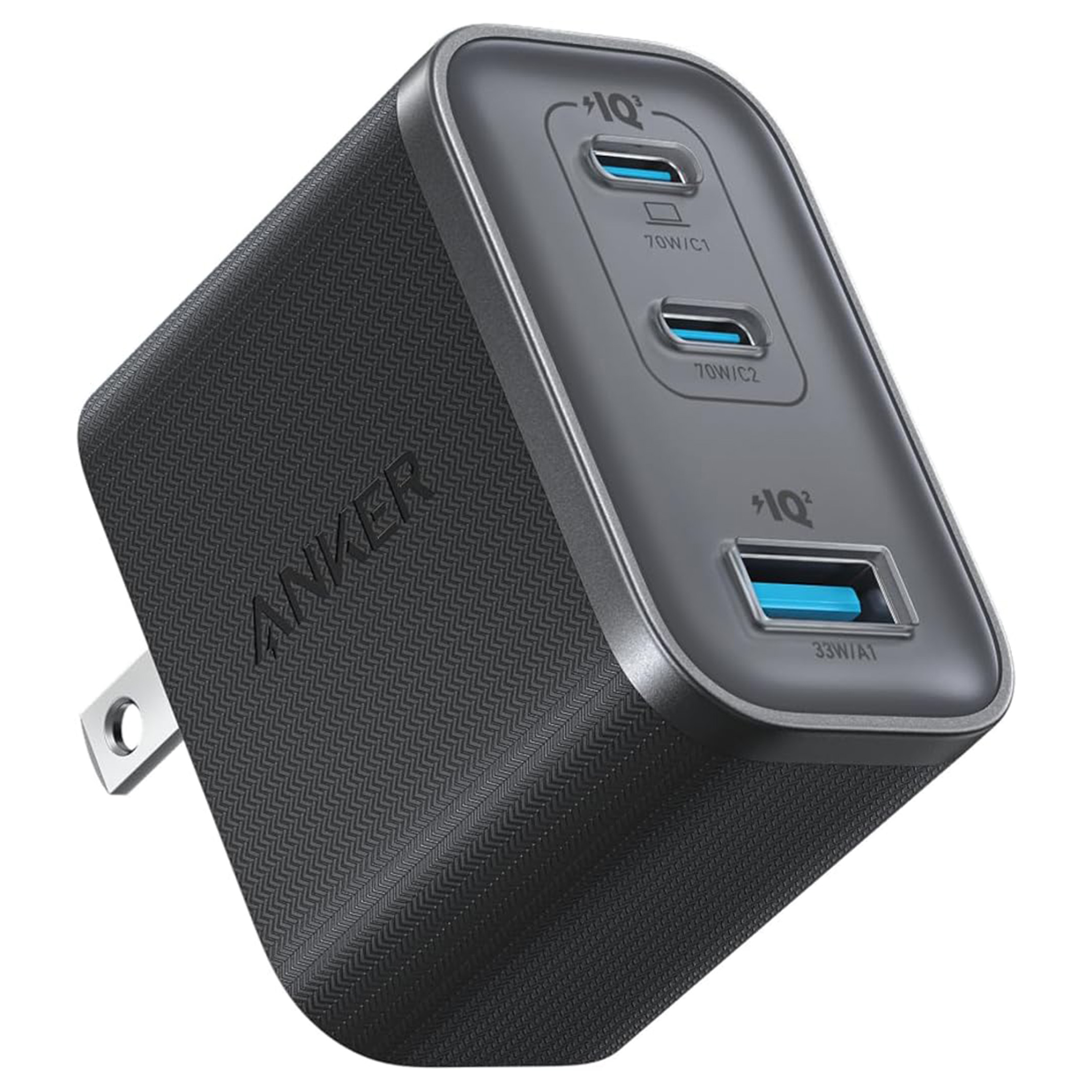 Anker Nano Charger (70W, 3 Ports) ブラック