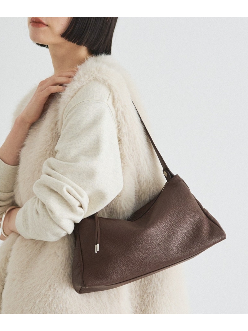 楽天市場】ソフトレザーラウンドビッグショルダーバッグ russet