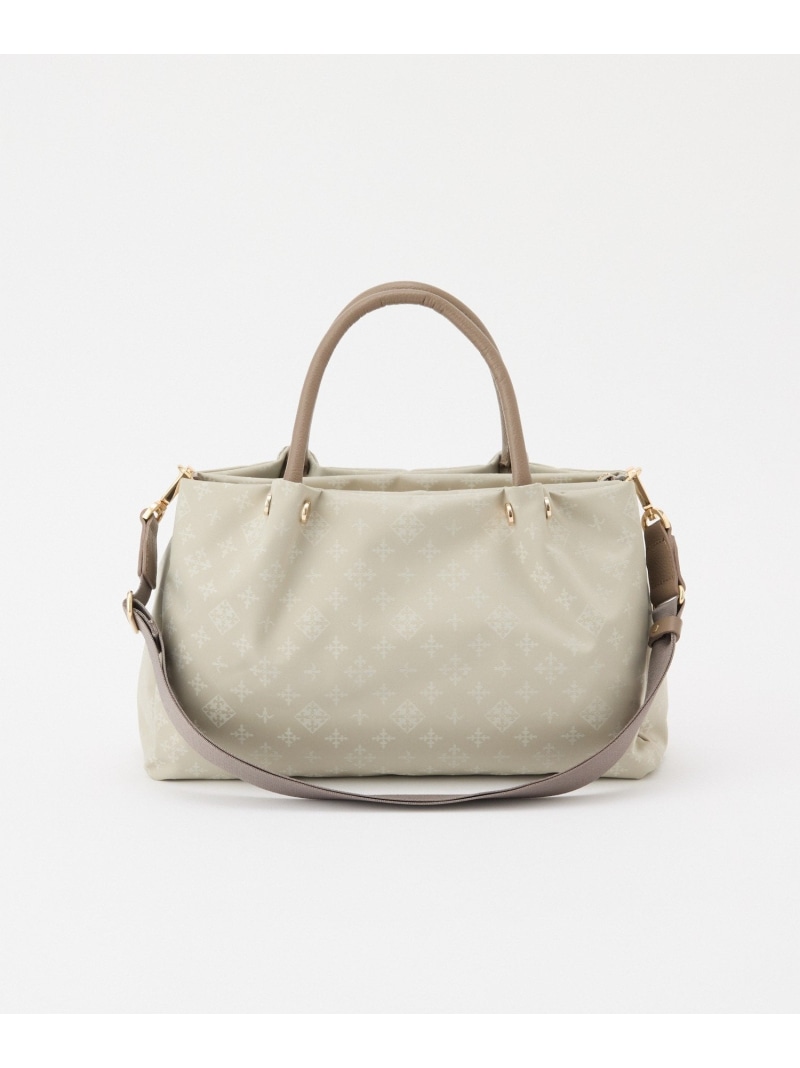 ナイロン三層2WAYミニトートバッグ russet ラシット バッグ トートバッグ ネイビー ベージュ ブラウン【送料無料】[ Fashion]｜russet