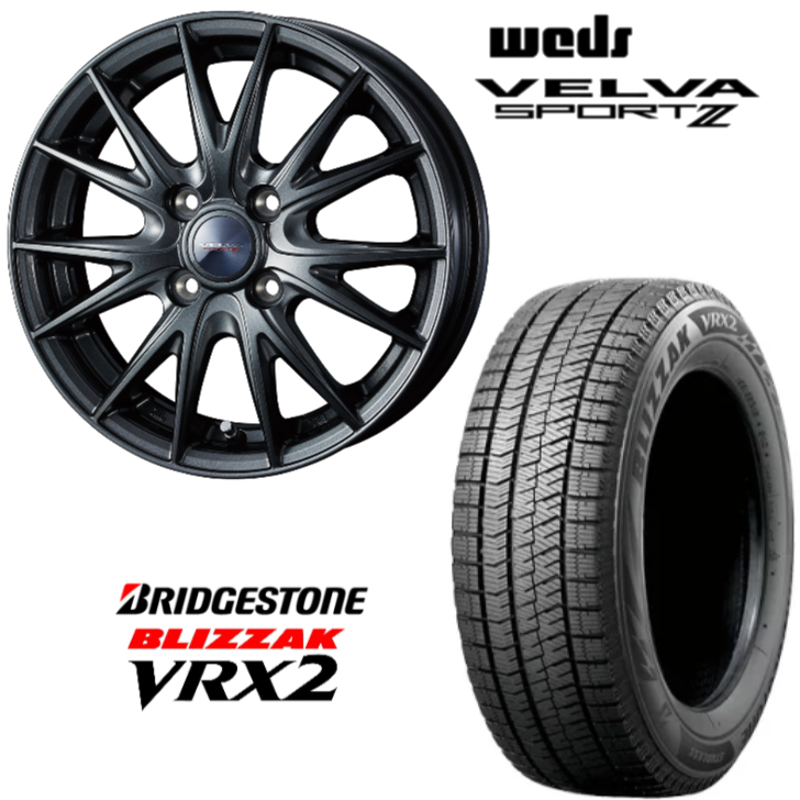 楽天市場】2022年製 ブリヂストン VRX2 155/65R13 73Q＆ジョーカー グライド 4-13 4/100 +45◇BRIDGESTONE  BLIZZAK VRX2 JOKER GLIDE スタッドレス ホイールセット 軽自動車におすめ : ラスティーボルト