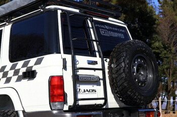 JAOS ブラックリヤラダー2 ランドクルーザー70系(GRJ76K/GDJ76) B232241ABK|4WD&SUV PROSHOP RV SHUEI